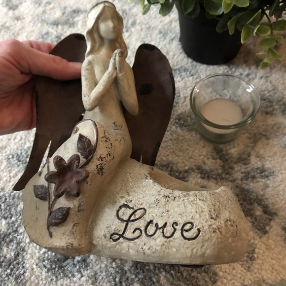 Hope/Love Praying Angel Candle Holders - Picture 6 of 8